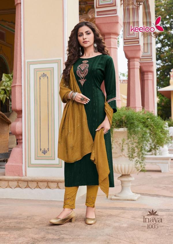 Keeloo Inaya 1 Festive Wear Kurti Pant With Dupatta Collection